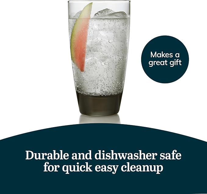Libbey Classic Smoke Tumbler Glasses, Timeless Drinkware Set of 12, 18 Oz - Image 5