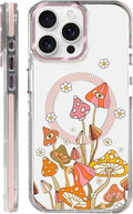 Case for iPhone 14 Pro Max, Retro Mushroom Sunflower Phone Case Design，for by Toulas