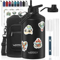 1 Gallon Water Bottle Insulated, BPA Free&Leak Proof, 128oz Stainless Steel by Watersy