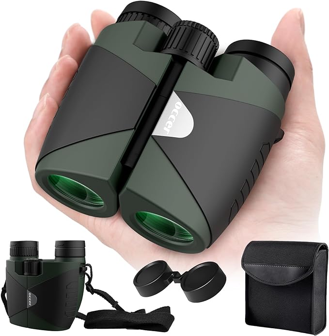 15x30 Compact Binoculars for Adults and Kids by occer