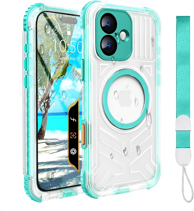for iPhone 16 Waterproof Case, Compatible by EVCING