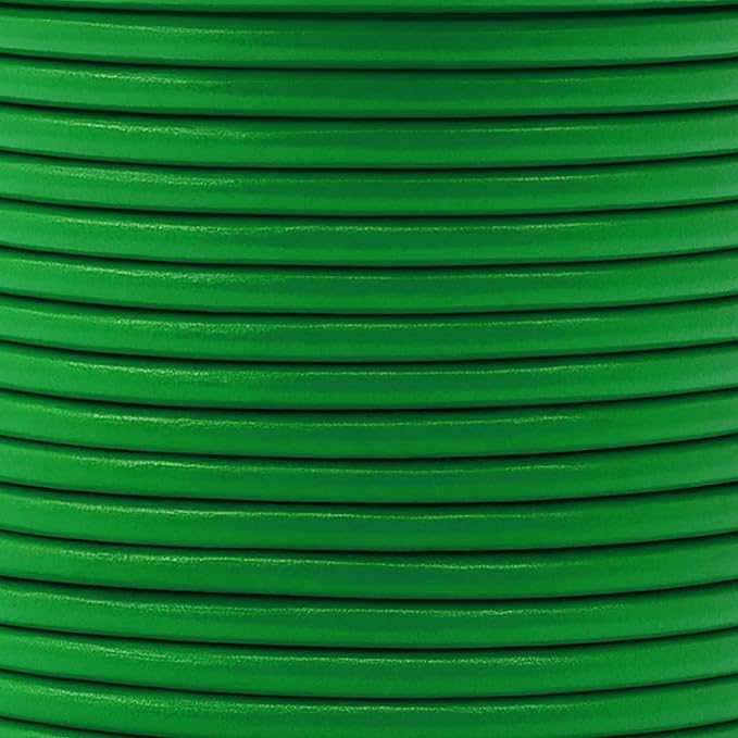 Mandala Crafts Round Genuine Green Leather Cord - Image 3