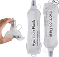 2Pcs 500ml Soft Flask, TPU Collapsible Soft Water Bottle by Unknown