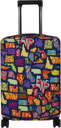 Explore Land Travel Luggage Cover Suitcase Protector Fits 23-26 Inch Case by ExploreLand