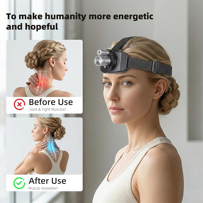 Mustools 2026 New Rechargeable LED Laser Headlamp Physical Therapy Headlamp - Image 5