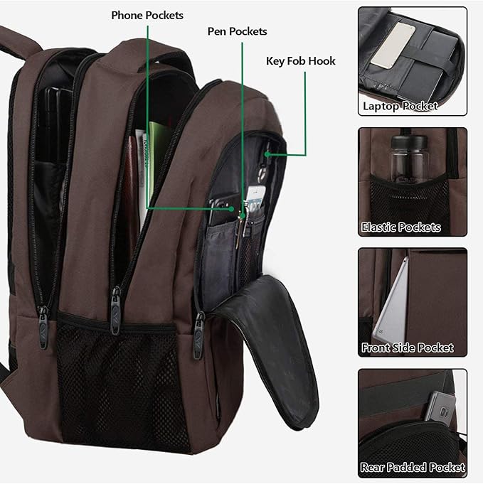 MATEIN 15.6 in Laptop Backpack, School Backpack - Image 6