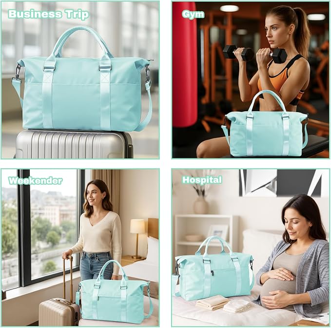 Weekender Duffel Bags for Women， Travel Totes Bag for Airplane Essentials - Image 7