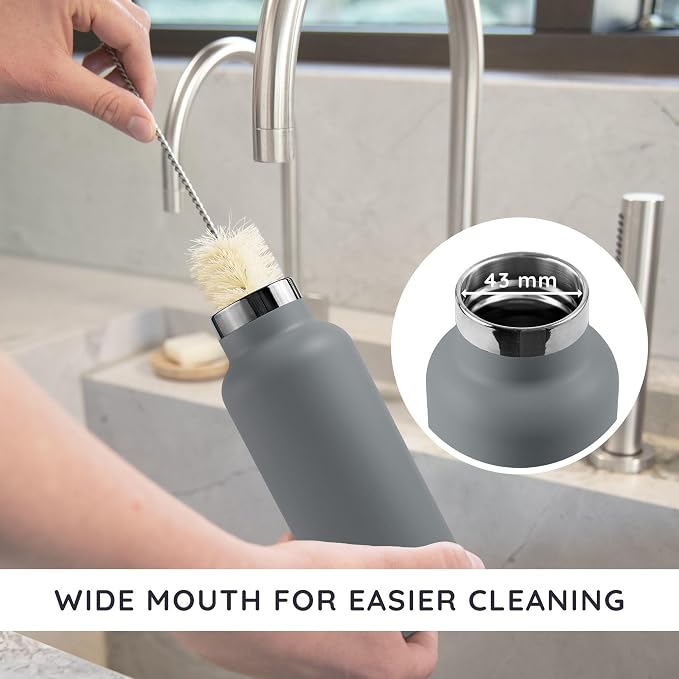 Bambaw Travel Water Bottle Stainless Steel 24 oz, Insulated Stainless Steel - Image 4