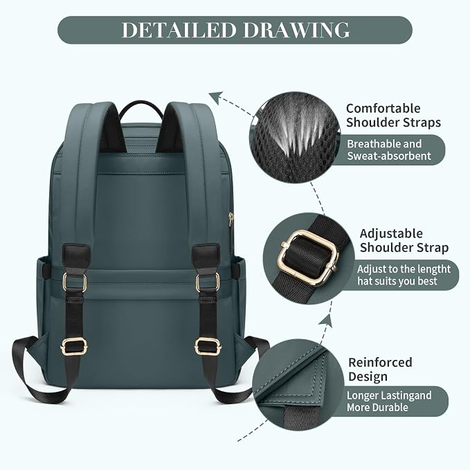 GOLF SUPAGS Women Laptop Backpack Casual Daypack - Image 3