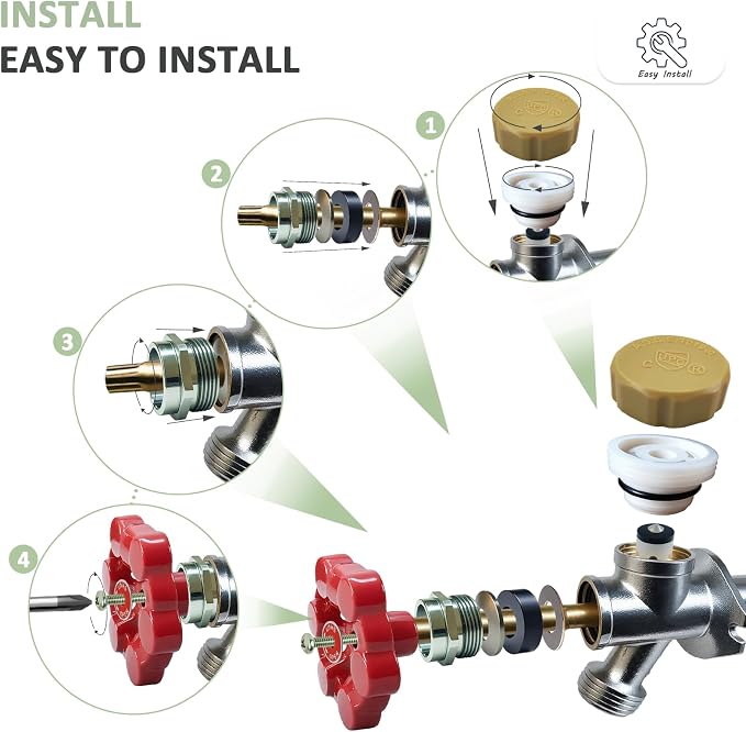 Outdoor Faucet Repair Kit, ASSE 1019-A Water Hose of Home Improvement, - Image 4