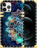 Compatible with iPhone 12 Pro Max Case, Starry Sky Colourful Mandala Luxury by Unknown