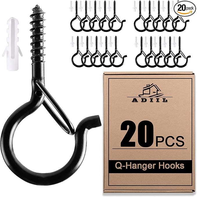 ADIIL 20 PCS Q Hanger Hooks by ADIIL