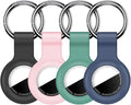 Linsaner 2|4 Pack Holder for AirTag 2nd Gen & 1st Gen, Silicone Case Keychain by Linsaner