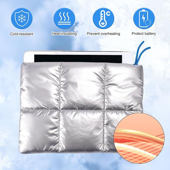 Thermal Sleeve for iPad, 12x9in Thermal Case for Kindle Outdoor Warm Tablet Bag - Image 3