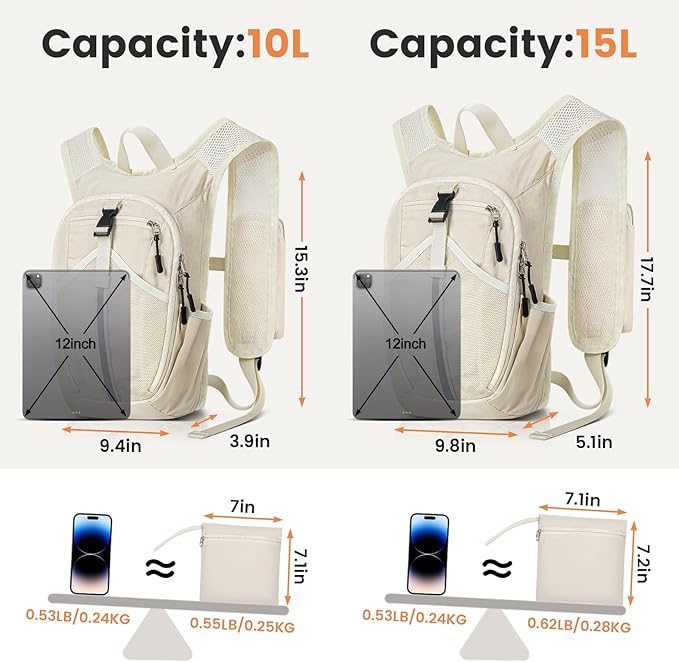 Small Hiking Backpack 15L- Lightweight Packable Foldable Backpack - Image 5