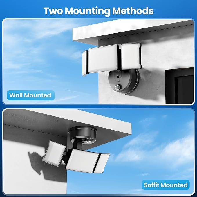 Olafus 80W Flood Lights Dusk to Dawn Outdoor Lighting, IP65 Waterproof LED - Image 6