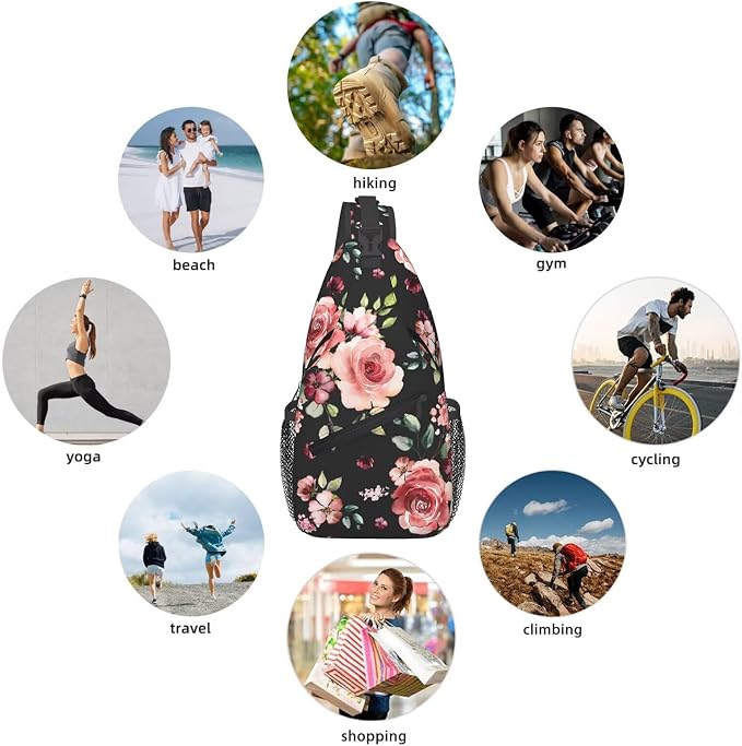 Floral Pattern Crossbody Sling Bag - Image 5