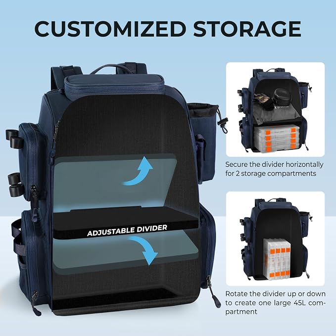 KastKing Bait Boss Fishing Tackle Backpack - Image 4