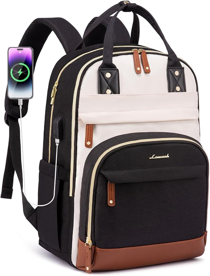 LOVEVOOK Backpack Purse for Women, Fits 17 Inch Laptop, Fashion Travel Work - Image 7