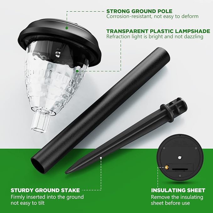 URAGO Super Bright Solar Lights Outdoor Waterproof-10 Pack, Dusk to Dawn Up to - Image 8