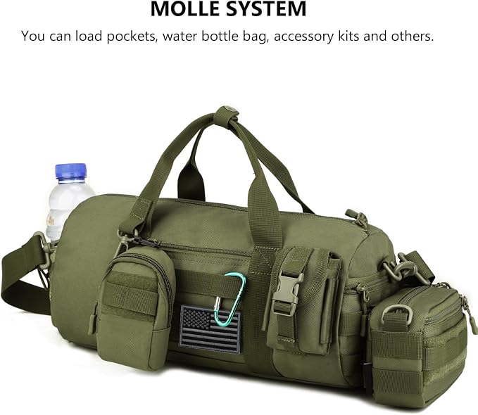 ArcEnCiel Small Tactical Duffle Bag Men Gym Pack Military Molle Shoulder Bags - Image 6