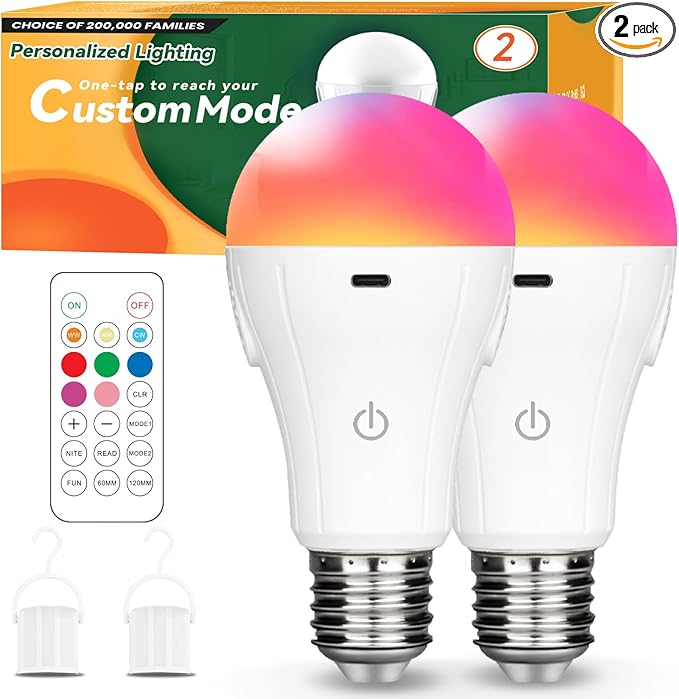 Neporal MagicGlow Rechargeable Light Bulbs by Neporal