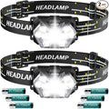Lsnisni 9 LED Headlamp 2 Pack, 2000 Lumen Super Bright Head Lamp by Lsnisni