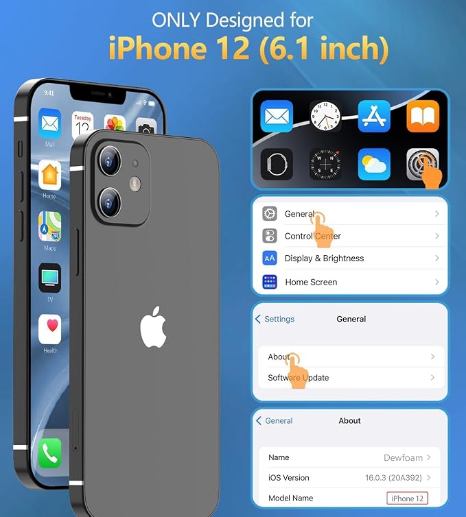 Design for iPhone 12 Case Waterproof, Full Body Underwater Dustproof Shockproof - Image 2