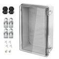 LeMotech Electrical Box, IP67 Waterproof Hinged Clear Cover Stainless Steel by LeMotech