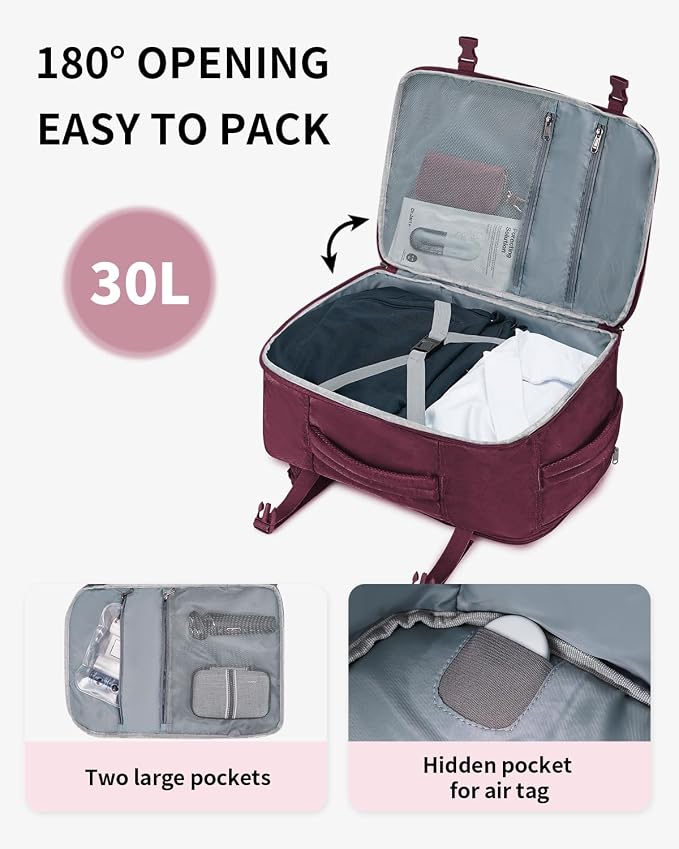 ECOHUB Travel Backpack for Women, Laptop Carry on Backpack - Image 4