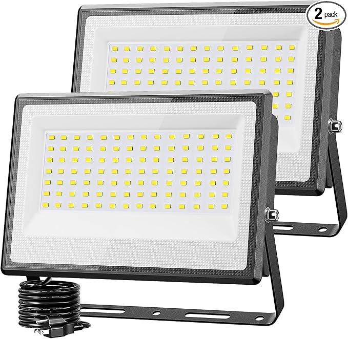 Olafus 2 Pack 150W LED Flood Light Outdoor, 15000LM Super Bright Work Lights by Olafus