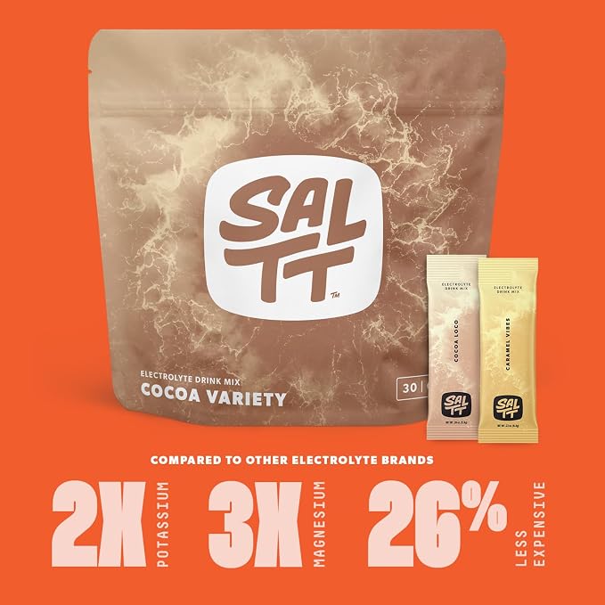 SALTT Electrolytes Powder Packets, Cocoa Variety Pack - Image 4