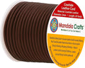 Mandala Crafts Round Genuine Dark Brown Leather Cord by MandalaCrafts
