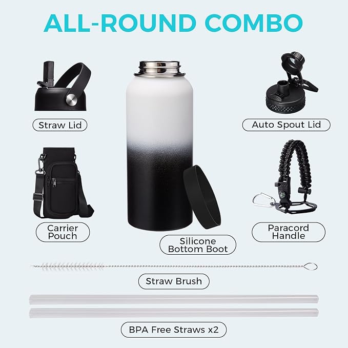 Metal Water Bottle 32 oz - Image 6