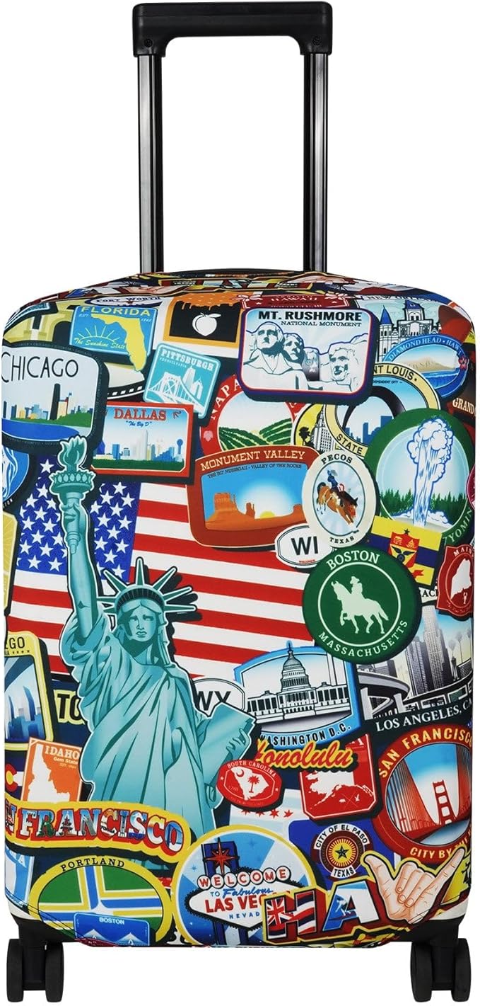 Explore Land Travel Luggage Cover Suitcase Protector Fits 31-32 Inch Case by ExploreLand