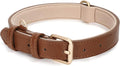 WHIPPY Leather Dog Collar for Small Medium Dog Adjustable Soft Breathable by WHIPPY