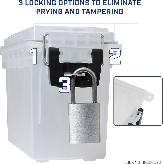 Sheffield 12793 2-Pack Ammo Storage Box, Stackable .30 Cal Field Boxes - Image 5