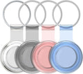Compatible with AirTag Holder Case Keychain 4 Pack, by HATALKIN