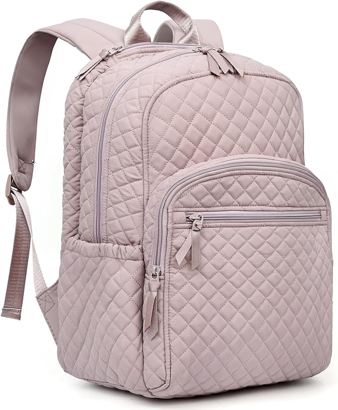 Backpack for Women, College Backpack, Quilted Casual Daypack, Waterproof by Unknown