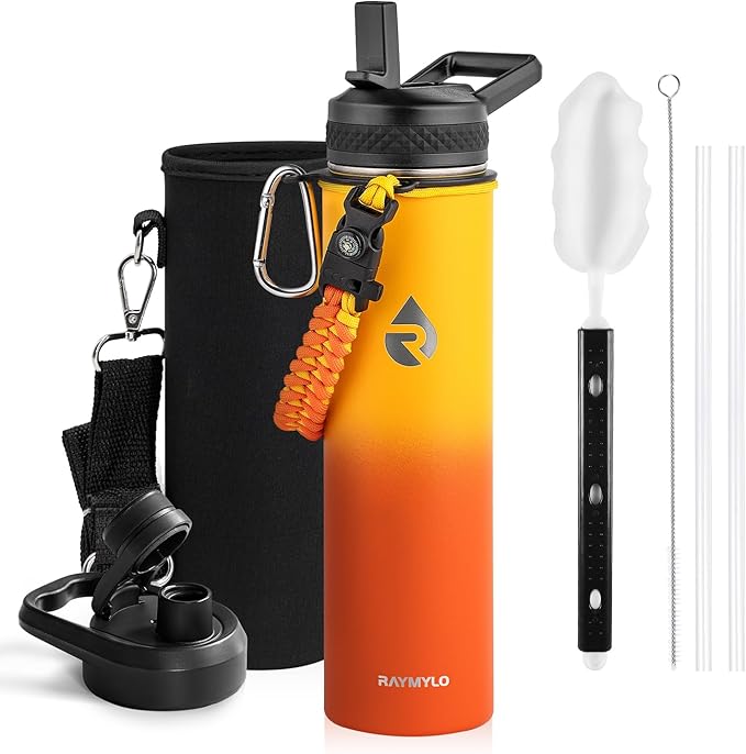 RAYMYLO Insulated Water Bottle 24oz, Triple Wall Vacuum Stainless Steel by RAYMYLO