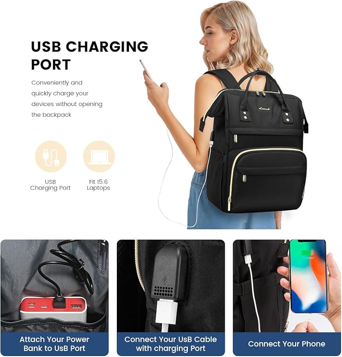 LOVEVOOK Laptop Backpack for Women - Image 5