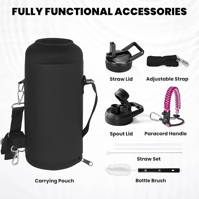 RAYMYLO Insulated Water Bottle 87 oz, Triple Wall Vacuum Stainless Steel - Image 6