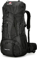 75L Hiking Backpack with Rain Cover Waterproof Camping Backpack Shoes Warehouse by W+WINTMING