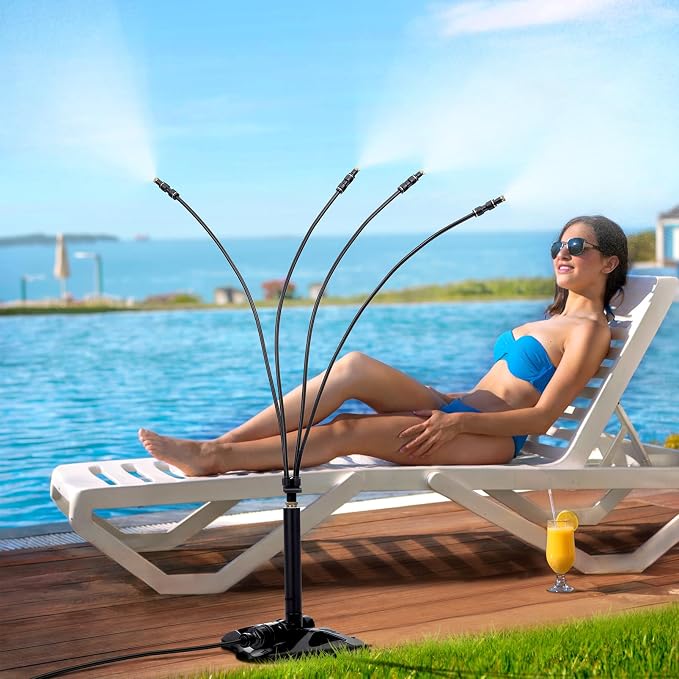 Rafow Standing Misters for Outside Patio Portable Misting System for Cooling by Rafow