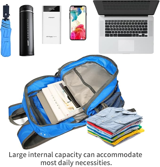 NODLAND Lightweight Backpack, Travel 40L Foldable Water-Resistant Daypack - Image 5