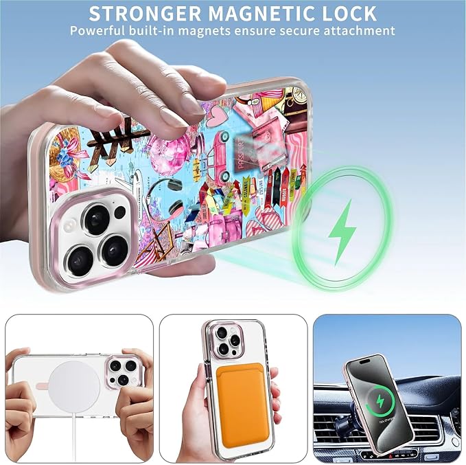 Case for iPhone 14 Pro, Cover Holiday Trip World Map Phone Case Design，for - Image 3