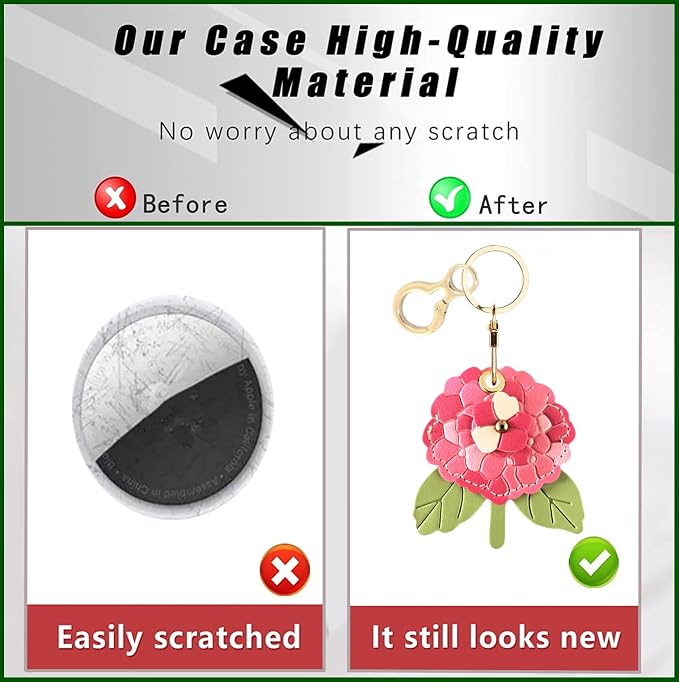 BORKUANA Leather Keychain Holder Case Compatible - Image 3