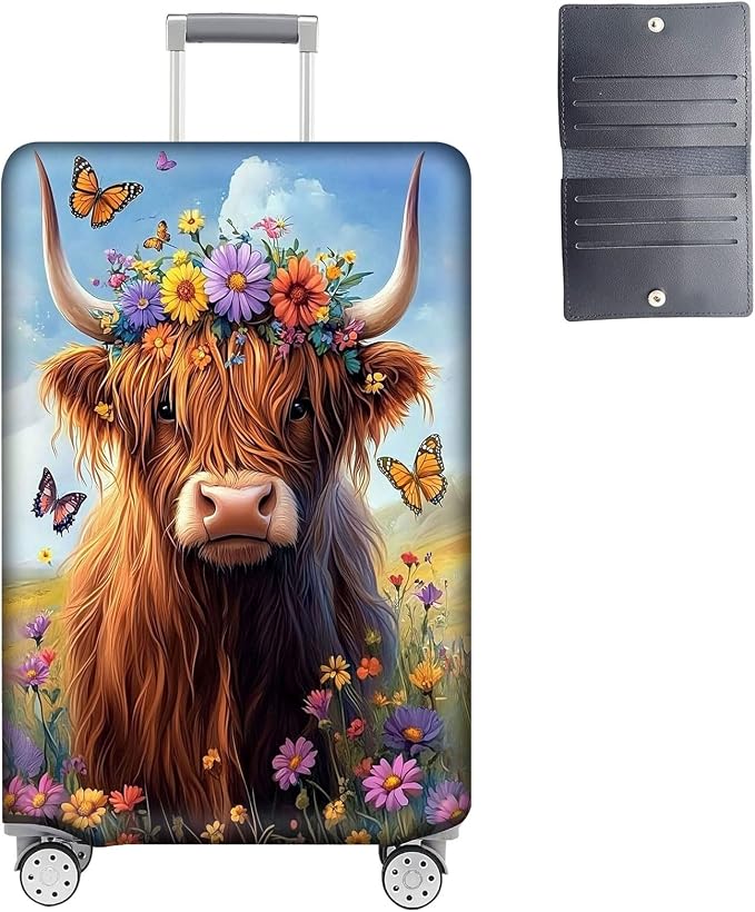 Luggage Cover Protector for 30-32 Inch Suitcases, TSA Approved Elastic Travel by Unknown