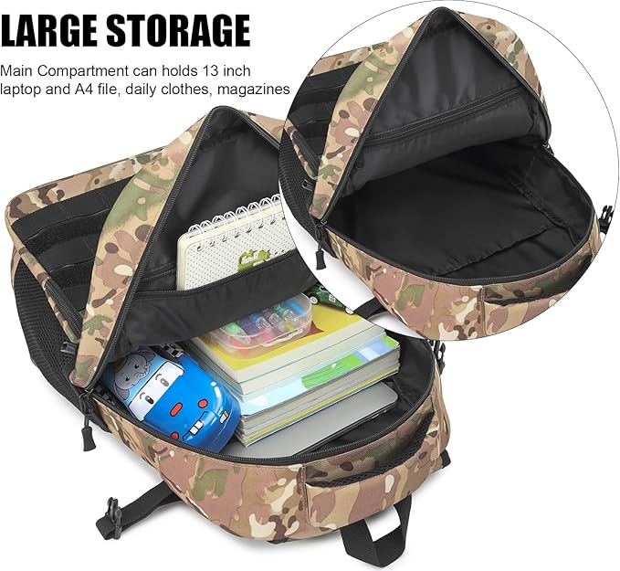 Kids Tactical Backpack Army Molle Bookbag Military Boys Backpack - Image 4