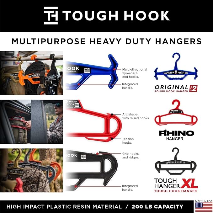 Tough Hook Original Heavy Duty Hangers – The Superhero of Hangers USA-Made - Image 6